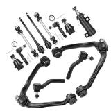 KRGUOD Front Upper Control Arm Suspension Kit Fit for 1999-2006 Chevy Silverado GMC Sierra 1500 2000-2006 Yukon Tahoe Suburban 2002-2006 Cadillac Escalade Avalanche with Lower Ball Joint K80942-13 pcs