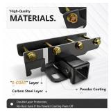 YZONA Tow Hitch 2 Inch, for Jeep Wrangler Hitch Trailer Kit with 4-Pin Wiring Harness Compatible with 2007-2018 JK JKU Hitch Receiver with Cover, 2 Inch Rear Bumper Towing Combo (2/4 Doors Unlimited) 