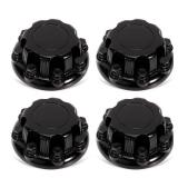 LEAPTREND 4pcs Chrome Wheel Center Caps (Glossy Black 8 Lugs, Fit for 1998-2013 Chevy Silverado Avalanche Suburban&GMC Sierra Yukon 1500 2500 3500 16\" Rim Hub Cover, Replace 15039489 - Retail: $76
