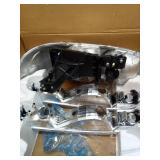 KarSpareHub Headlights Assembly for 99-07 GMC Sierra, Compatible with 99-06 GMC Yukon Headlamp Replacement Chrome Housing Driver & Passenger Side - Retail: $80