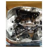 KarSpareHub Headlights Assembly for 99-07 GMC Sierra, Compatible with 99-06 GMC Yukon Headlamp Replacement Chrome Housing Driver & Passenger Side - Retail: $80