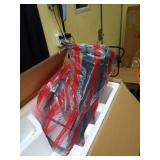 Replacement Driver Left Side Door Towing Mirror Power and Heated Glass with BLIS Turn Signal Light Puddle Light Temperature Sensor Textured Black Back Cover Manual Folding for 2019 to 2024 RAM 1500 - 