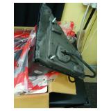 Replacement Driver Left Side Door Towing Mirror Power and Heated Glass with BLIS Turn Signal Light Puddle Light Temperature Sensor Textured Black Back Cover Manual Folding for 2019 to 2024 RAM 1500 - 