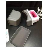 ITEFDTUTNE Hat Press Machine, Mini Hat Heat Press Machine with 4 Heating Levels & Auto-Off, Handheld Cap Easy Press with 3.5\"Ã5.5\" Curved Heat Plate, 2 Press Platens, A Safety Base, Rose Red - Re