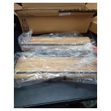 Meangood Floating Shelves Wall Mounted Set of 2, Rustic Wood Wall Storage Shelves for Bedroom,Living Room,Bathroom, Kitchen Torched Wood - Retail: $22