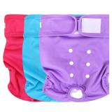 wegreeco Washable Reusable Premium Female Dog Diapers, Medium Large Small Dog Doggie Puppy & Doggy Diapers Female,Period Panties in Heat (Pack of 3, Large) - Retail: $18