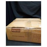 HOMLAND Bedside Commode with Padded Seat and Backrest, Aluminum Commode Toilet with Bucket, Easy Cleaning Portable Toilet for Adults and Seniors, 350 lb Capacity Enhanced Crossbar - Retail: $90