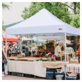 MASTERCANOPY Pop Up Canopy Tent Commercial Grade 10x10 Instant Shelter FRAME ONLY (White) - Retail: $210