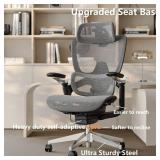 chirvana Ergonomic Office Chair with Adjustable 3D Lumbar Support, Big and Tall Mesh Home Desk Chair 5D Armrests, Executive Chair with 4D Headrest, 90-130Â°Tilt, BIFMA Certified, Model Zen (Grey) - 