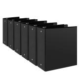 CIXILDTS 3\" 3 Ring Binder, Standard 3-Inch Round Ring Binder Fit Letter Size Paper, Presentation View Binders, 6 Packs, Black - Retail: $54