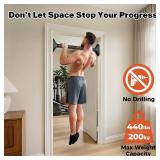 Power Press  doorway Pull Up Bar: Strength Training Chin up Bar No Screws - Adjustable 29.5