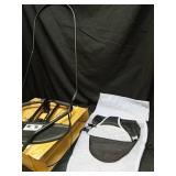 Dog Rocking Chair, Height Adjustable Portable Elevated Dog Bed, Washable Hammock Bed, Cooling Raised Dog Cot for Small Dogs, Puppy, Cats, Pets Under 33lbs/15kg (Black - Retail: $68