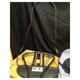 Dog Rocking Chair, Height Adjustable Portable Elevated Dog Bed, Washable Hammock Bed, Cooling Raised Dog Cot for Small Dogs, Puppy, Cats, Pets Under 33lbs/15kg (Black - Retail: $68