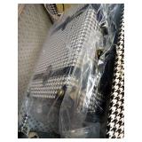 UNIWALKER Vintage Luggage Set of 3, Retro Spinner Trunk with Combo Lock for Women, Cute Designer Travel Suitcase Set with Train Case (26\"+20\"+12\", grid) - Retail: $400