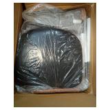 Mrs  Woods Events Dining  Chairs with Metal W/Brown Leather Armrests, Black - Retail: $84