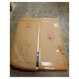 FORBATH Arched Wall Mirror 40\"x48\", Large Arch Bathroom Mirror Black Aluminum Wide Frame for Decor Dresser Mirror for Bedroom Living Room Entryway, Hanging or Leaning Against Wall - Retail: $189