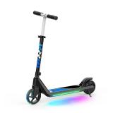 LINGTENG Electric Scooter for Kids Age of 6-9, Kick-Start Boost Scooter with Adjustable Speed and Height, Flash Wheel & Deck Lights - Retail: $89