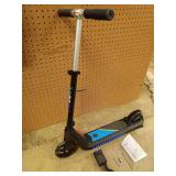 LINGTENG Electric Scooter for Kids Age of 6-9, Kick-Start Boost Scooter with Adjustable Speed and Height, Flash Wheel & Deck Lights - Retail: $89