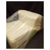 Cube Memory Foam Pillow Side Sleeper Pillow for Neck and Shoulder Pain(24\"x12\"x5\",Medium), Cooling Bed Pillow for Side Sleeping, Soft and Supportive Cervical Pillow, Square pillow - King, Queen, Wh