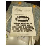 PBD Digital Outdoor TV Antenna, 150 Miles Range, 360Â° Rotating Directional Motor with Remote Control, Dual TV Support, Mounting Pole, 40FT RG6 Cable, UHF/VHF Reception - Retail: $60