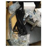 PBD Digital Outdoor TV Antenna, 150 Miles Range, 360Â° Rotating Directional Motor with Remote Control, Dual TV Support, Mounting Pole, 40FT RG6 Cable, UHF/VHF Reception - Retail: $60