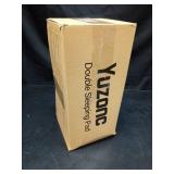 Yuzonc Double Camping Sleeping Pad, Inflatable Camping Pad Foot Press Ultralight 2 Person Camping Mat with Pillow for Camping Hiking Traveling Backpacking Tent-Gray - Retail: $0