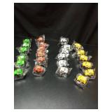 Rcanedny 24 Pcs Mini Pull Back Truck Push and Go Friction Powered Car Toys Small Racing Vehicle Truck Toys for Pinata Fillers Goodie Bag Stocking Stuffers Classroom Prizes Birthday Gifts - Retail: $17