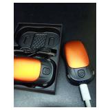 Hand Warmers Rechargeable, MKG 2 Pack Electric Handwarmers with 24Hrs Long Lasting and 3 Levels Quick Heating, Portable Pocket Hand Heater, Women Men Winter Gift for Hunting, Golf, Camping (Orange) - 