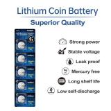 PGSONIC CR2450 3V Lithium Battery (5pcs) - Retail: $14