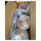 3-Light Modern Kitchen Island Lighting with Cylindrical Metal Cage, Industrial Round Base Multi Pendant Light Fixture for Dining Room Living Room Farmhouse, Gold Inner and Black - Retail: $89