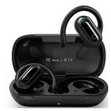 Open Ear Headphones Bluetooth 5.3 Wireless Earbuds, True Open Ear Earbuds with Rotatable Earhooks, 55Hrs Playtime, IPX7 Waterproof Deep Bass Earphones for Sports, Workouts, Running, iPhone & Android -