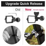 Roykaw Golf Cart Phone Mount Holder Compatible with iPhone/Galaxy/Google Pixel- Fit for EZGO Club Car Yamaha and Most Other Golf Cart Models,Upgrade Quick Release - Retail: $25