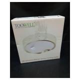 TOOWELL Motion Sensor Ceiling Light Battery Operated Indoor/Outdoor LED Ceiling Lights for Closet Hallway Pantry Laundry Stairs Garage Bathroom Shower Porch Shed Wall 400LM Motion Activated Light - Re