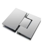 CKB Shower Glass Door Hinge, 180 Degree with Solid Brass, for 3/8\"(10mm) to 1/2\"(12mm) Thick Tempered Glass, Frameless Shower Door Replacement Hardware kit, Chrome - Retail: $57