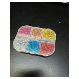 Holographic Nail Art Glitters 6 Grids Foil Flakes Supplies Confetti Sparkly Aluminum Sequins Irregular Glitter Design for Acrylic Nails Decorations Accessories Craft - Retail: $12