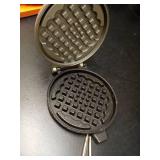 Cast Iron Waffle Maker Stove Top,Mini Nonstick Waffle Maker Pan Efficient Dual Sided Coating for Home Use for Waffles Toaster - Retail: $24