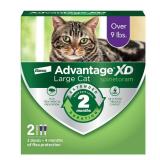 Advantage XD Large Cat Flea Prevention & Treatment For Cats over 9lbs. | 2-Topical Doses, 2-Months of Protection Per Dose - Retail: $58