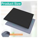 FORWOS Waterproof Under Sink Mat 28\" x 19\", Silicone Cabinet Liner, Rubber Protector for Kitchen and Bathroom, Keeps Cabinets Clean, Dry, and Organized (Black) - Retail: $17