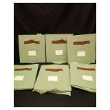 DECOMOMO Storage Bins, Cube Storage Bin with Labels, Fabric Storage Cubes for Shelves (10.5\" x 11\" / 6pcs, Sage Green) - Retail: $24