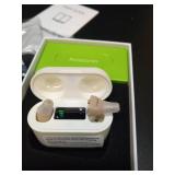 Hearing Aids with Long-Lasting Charging Case, Invisible Hearing Aids for Seniors with Smart Noise Cancellation, Completely-In-Canal Hearing Aid Devices, Easy Control (Beige) - Retail: $90