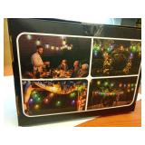 Outdoor String Lights 50FT, Outdoor Lights for Patio with 20 Dimmable RGBW LED Bulbs, IP66 Waterproof Shatterproof, with APP Control & Remote, 24V Adapter Color Change,for Backyard Decor - Retail: $41