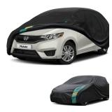 Molebt Hatchback Car Cover Waterproof All Weather for Automobiles, Universal Fit for Honda Fit, Ford Focus, Subaru Impreza, Toyota Matrix, VW Golf. Rain Winter Sun Protection. (Length: 164\"-178\") - 