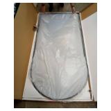 AyeWish Floor Mirror, Oversized Full Length Mirror, Arched Mirror, Large Standing Mirror, Tall Mirror, Wall Mounted, FreeStanding, Giant Mirror, 77\"Ã38\", Aluminum Frame - Black - Retail: $200