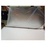 AyeWish Floor Mirror, Oversized Full Length Mirror, Arched Mirror, Large Standing Mirror, Tall Mirror, Wall Mounted, FreeStanding, Giant Mirror, 77\"Ã38\", Aluminum Frame - Black - Retail: $200