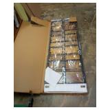 4NM No Assembly Extra Wide 5 Tiers Folding Bookshelf Storage Shelves Vintage Bookcase Standing Racks Study Organizer Home Office (Rustic Brown Black) - Retail: $180