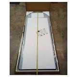 KOMCOTE Full Length Floor Mirror - 71x30 Inches Oversized Arched Wall Mirror, Gold Standing Mirror for Bedroom, Living Room, Dressing Room - Elegant Freestanding & Leaner Mirror for Home Decor - Retai