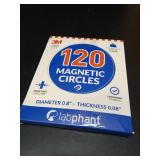 Magnetic Dots 120pcs - Round Magnets with Adhesive Backing, Circle Size Diameter 0.8ââ x 0.08â on 4 Tape Sheets, with 3M Strong Adhesive Backing. Perfect for DIY, Art Projects, Industri