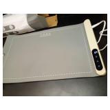 FYY Warming Mat for Food - Rapid and Full Surface Heating, 6 Temp Settings, 6H Timer, Rollable Portable Food Warming Mat, Ideal for Gatherings, Parties, Keep Meal Warm (X Large Size, Gray) - Retail: $