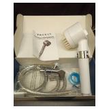 PWERAN Filtered Shower Head with Handheld, High Pressure 3 Spray Mode Showerhead with 18 Stage Water Softener Filters for Hard Water - Handheld Shower Head-Remove Chlorine-White - Retail: $22