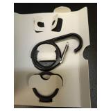 Belkin Apple AirTag Secure Holder with Carabiner - Durable Scratch Resistant Case With Open Face & Raised Edges - Protective AirTag Keychain Accessory For Keys, Pets, Luggage & More - Black - Retail: 